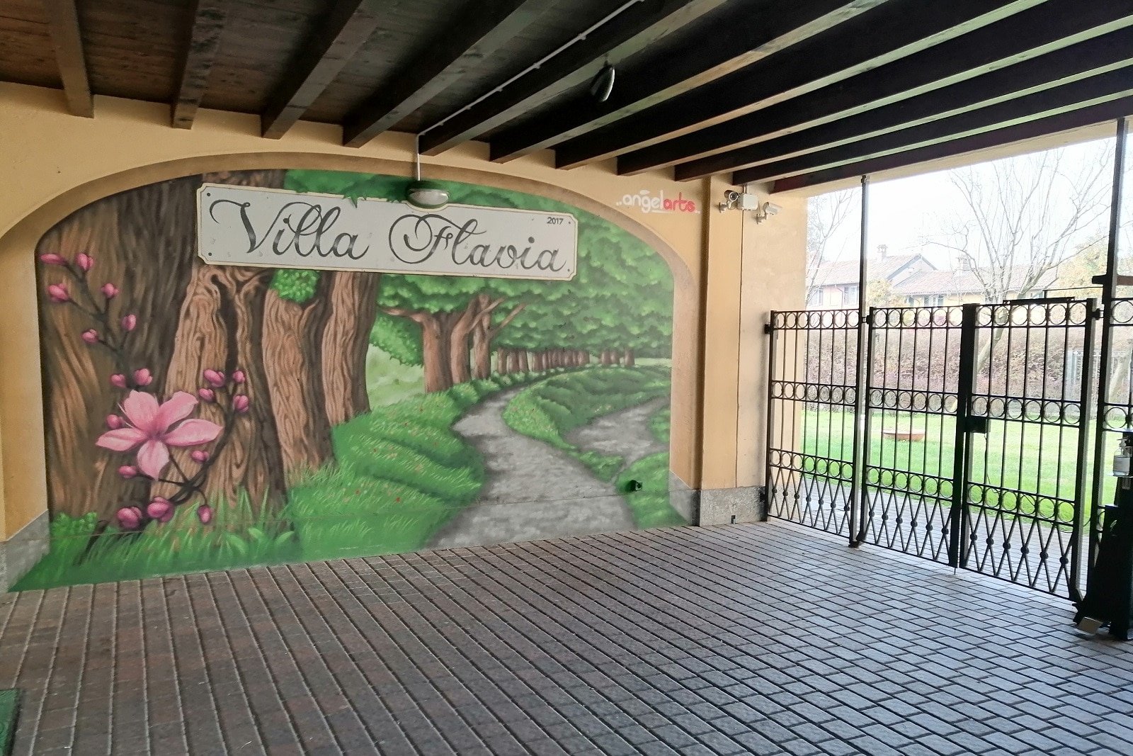 Villa Flavia, ingresso